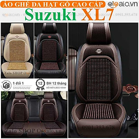 Áo trùm lót bọc ghế da xe ô tô Suzuki XL7 da hạt gỗ tự nhiên CAO CẤP