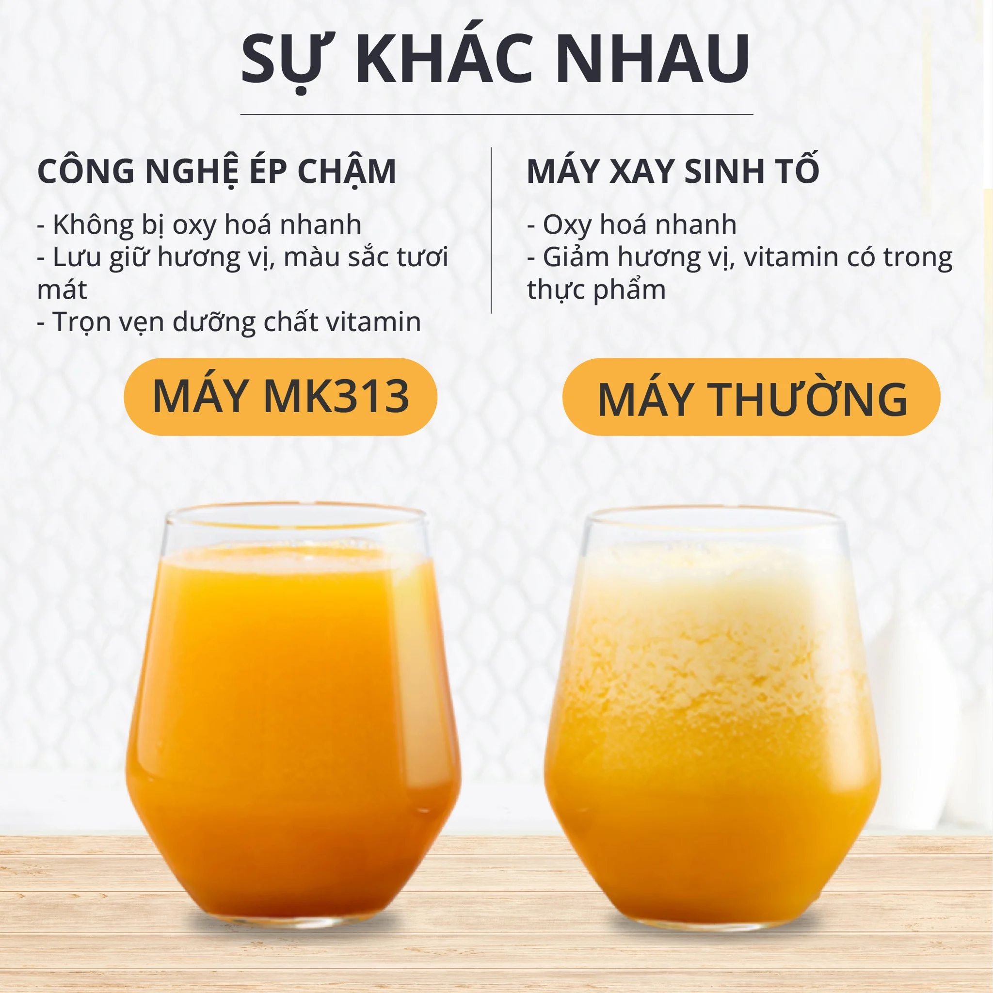 Máy Ép Trái Cây Mishio MK313 motor đồng máy nặng 5.2Kg - Hàng Chính Hãng