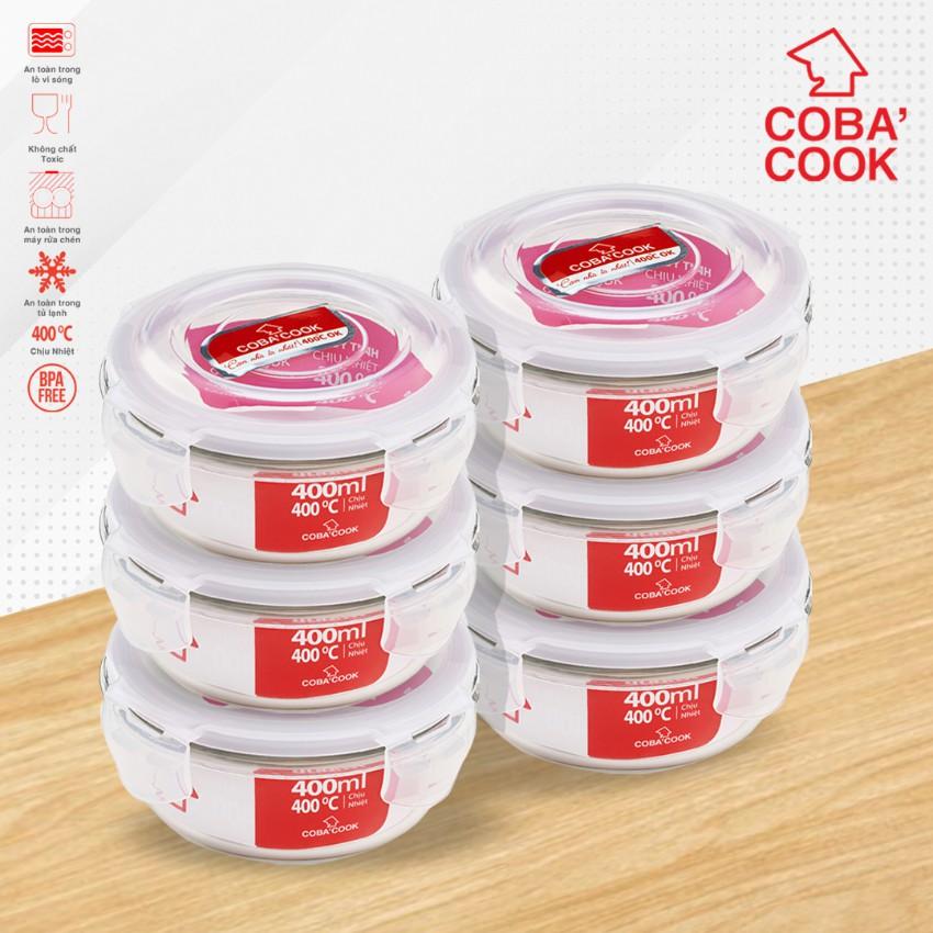 Bộ 6 hộp thủy tinh COBA