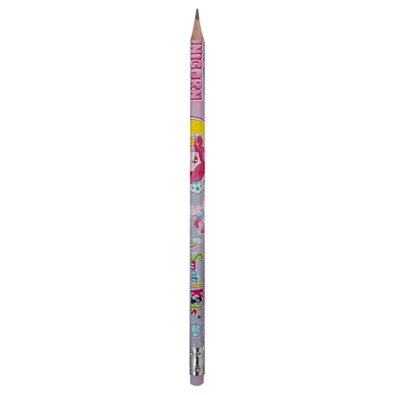 Bút Chì Gỗ Họa Tiết 2B Unicorn - Smart Kids PC11 (Sắc Độ Màu Giao Ngẫu Nhiên)