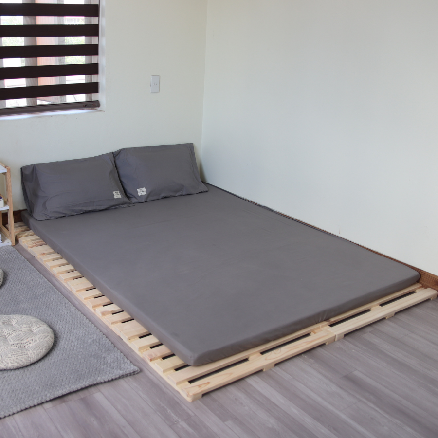 Giường ngủ gỗ CT01 Juno Sofa màu vàng nhạt