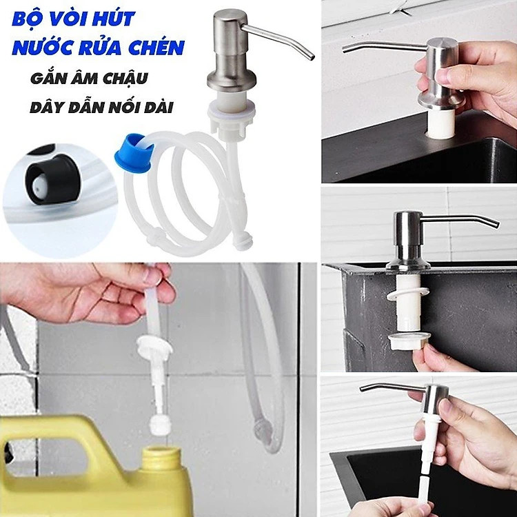 COMBO Chậu Rửa Bát Inox 2 Hộc 82x45cm Đa Năng Kèm Vòi - Chậu đủ xi phông, 2 lựa chọn vòi, tặng 2 món phụ kiện