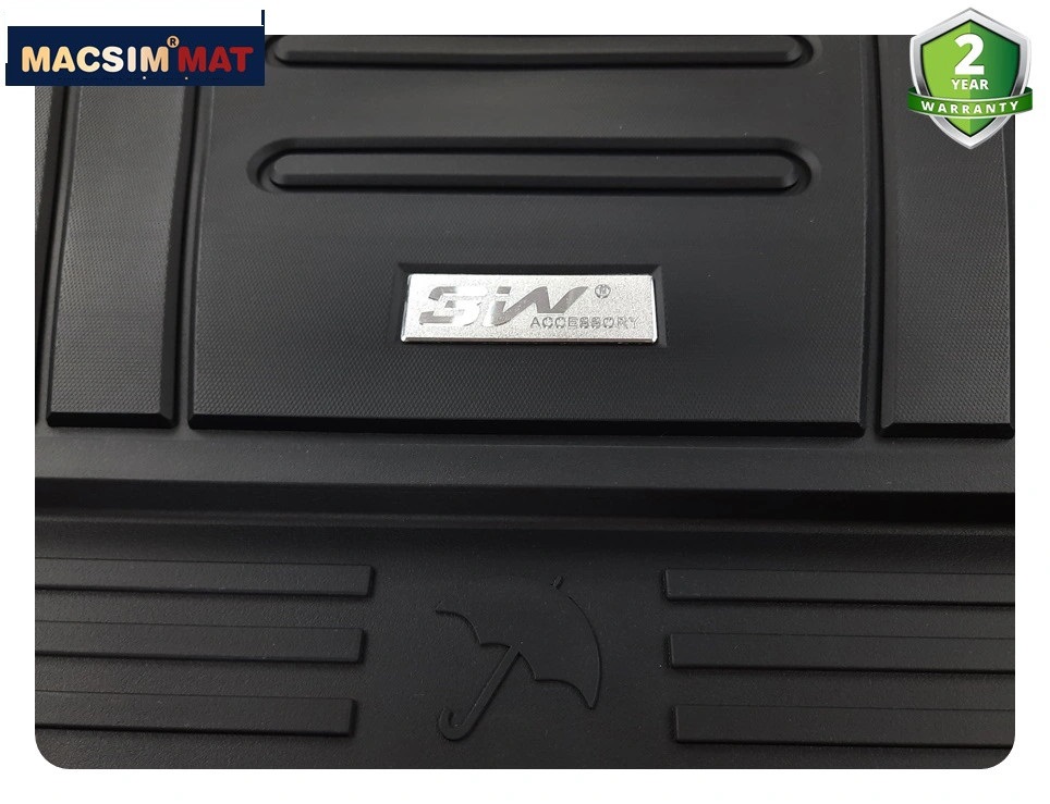Thảm lót cốp xe ô tô Audi A6L nhãn hiệu Macsim 3w chất liệu TPE cao cấp màu đen