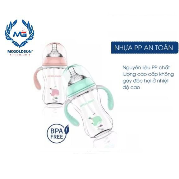 Bình sữa MCGoldson cổ rộng PP 300ml