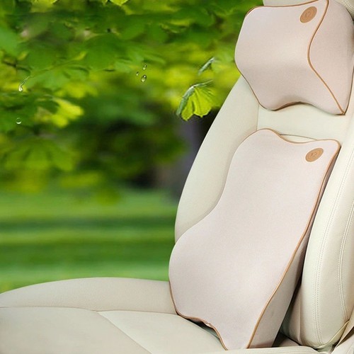 Bộ gối tựa đầu và lưng ô tô cao su non cao cấp