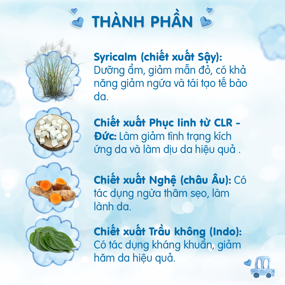 Kem Dưỡng Ẩm, Mịn Da Và Ngăn Ngừa Rôm Sảy Cho Bé Oribebe 30gr - An Toàn Cho Da Nhạy Cảm