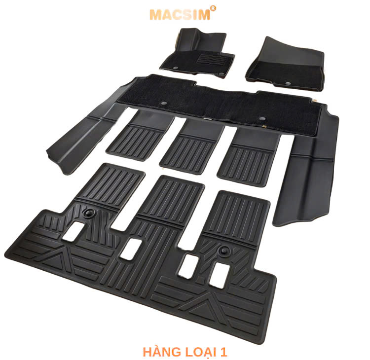 Thảm lót sàn 2 lớp sd3 Kia Carnival 7 chỗ - Nhãn hiệu Macsim ( Giảm giá nhưng chất lượng không giảm)