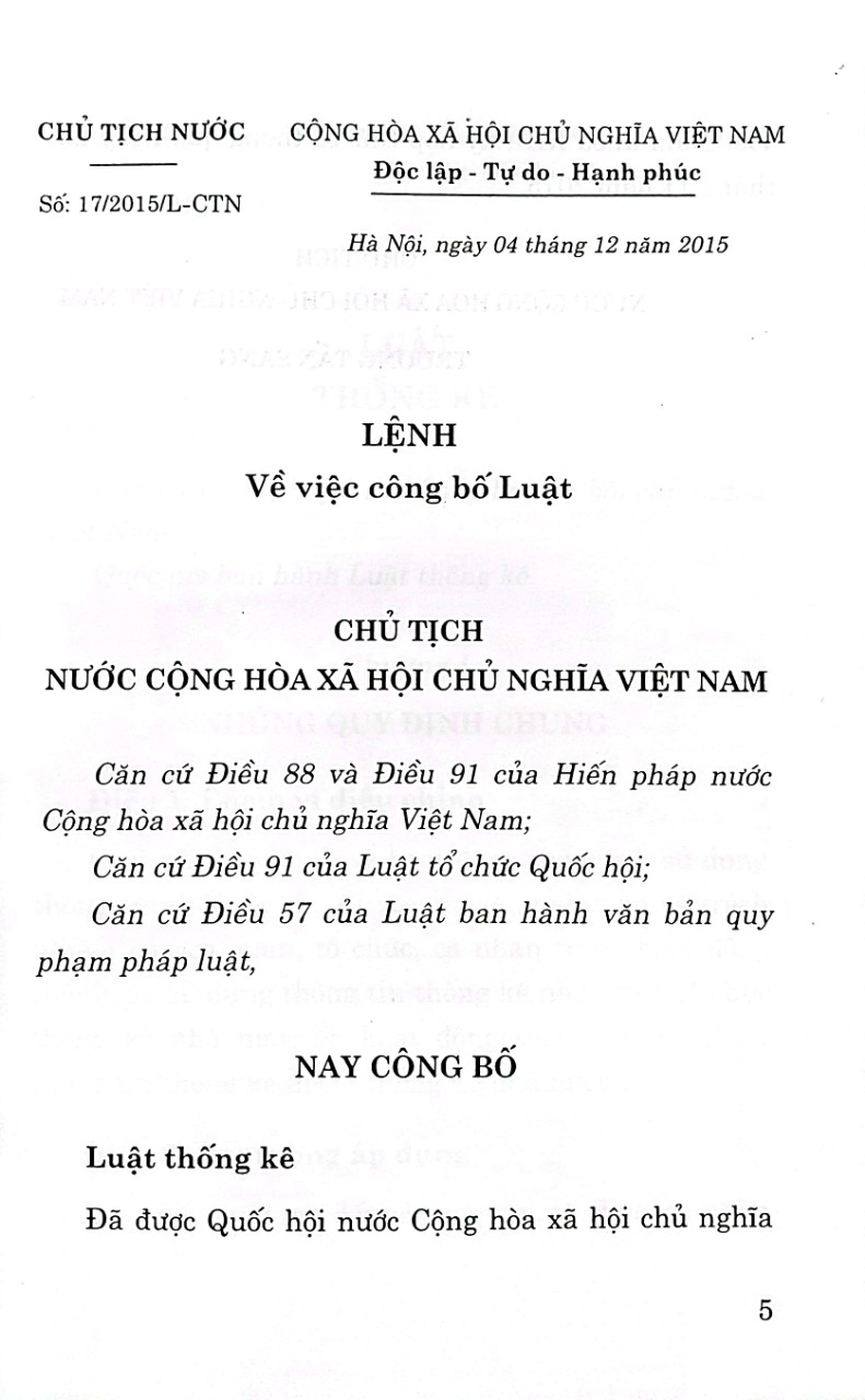 Luật Thống kê