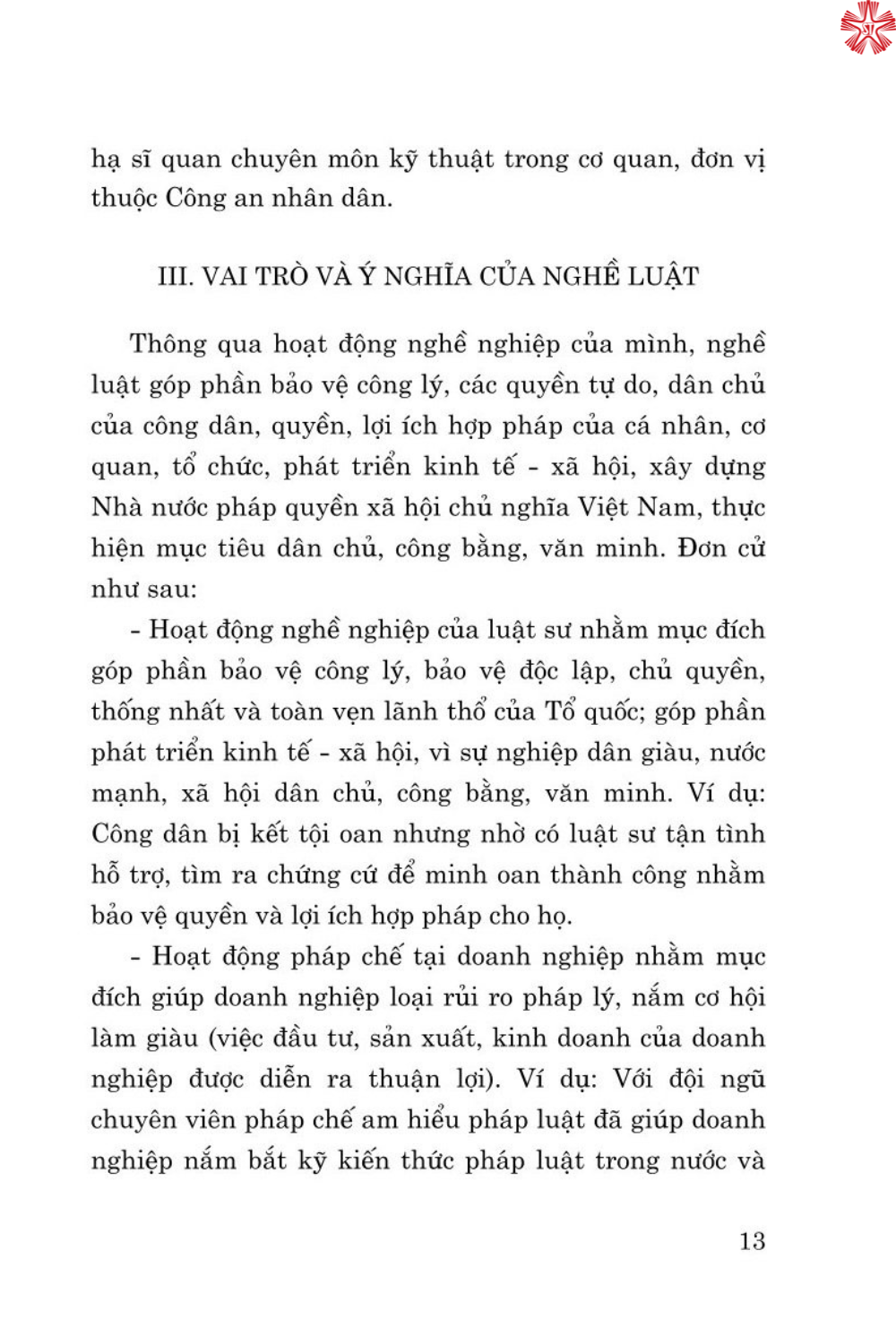 Nghề Luật và cơ hội nghề nghiệp cho người học luật