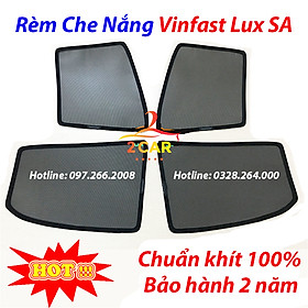 RÈM CHE NẮN XE VINFAST LUX SA LOẠI 2 RÈM CHẮN NẮNG NAM CHÂM CHO XE Ô TÔ, BỘ 4 TẤM, CÓ NAM CHÂM