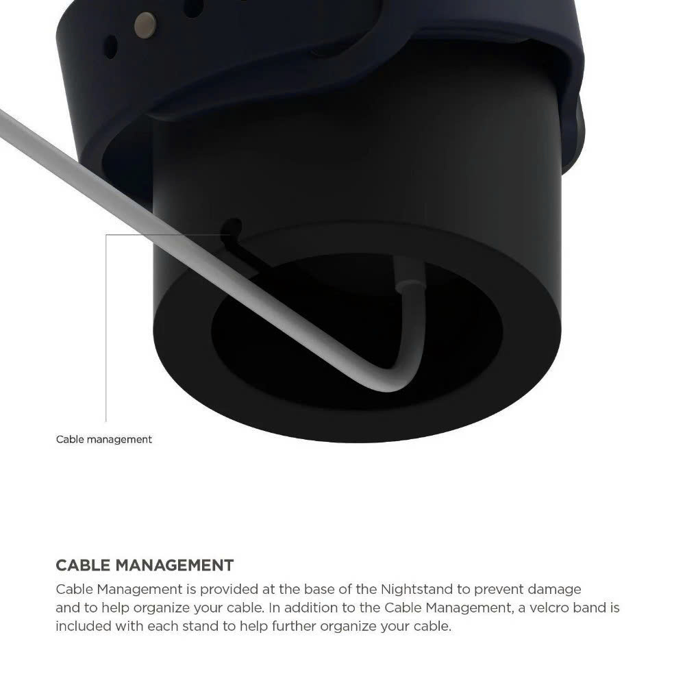 Giá Đỡ dành cho Dock Sạc Apple Watch Silicon Chống Đứt Gãy Dây Đế Sạc Đồng Hồ_ Hàng Nhập Khẩu