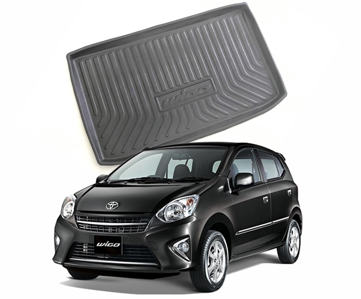 Lót cốp nhựa dẻo TPO dành cho xe Toyota WIGO 2019