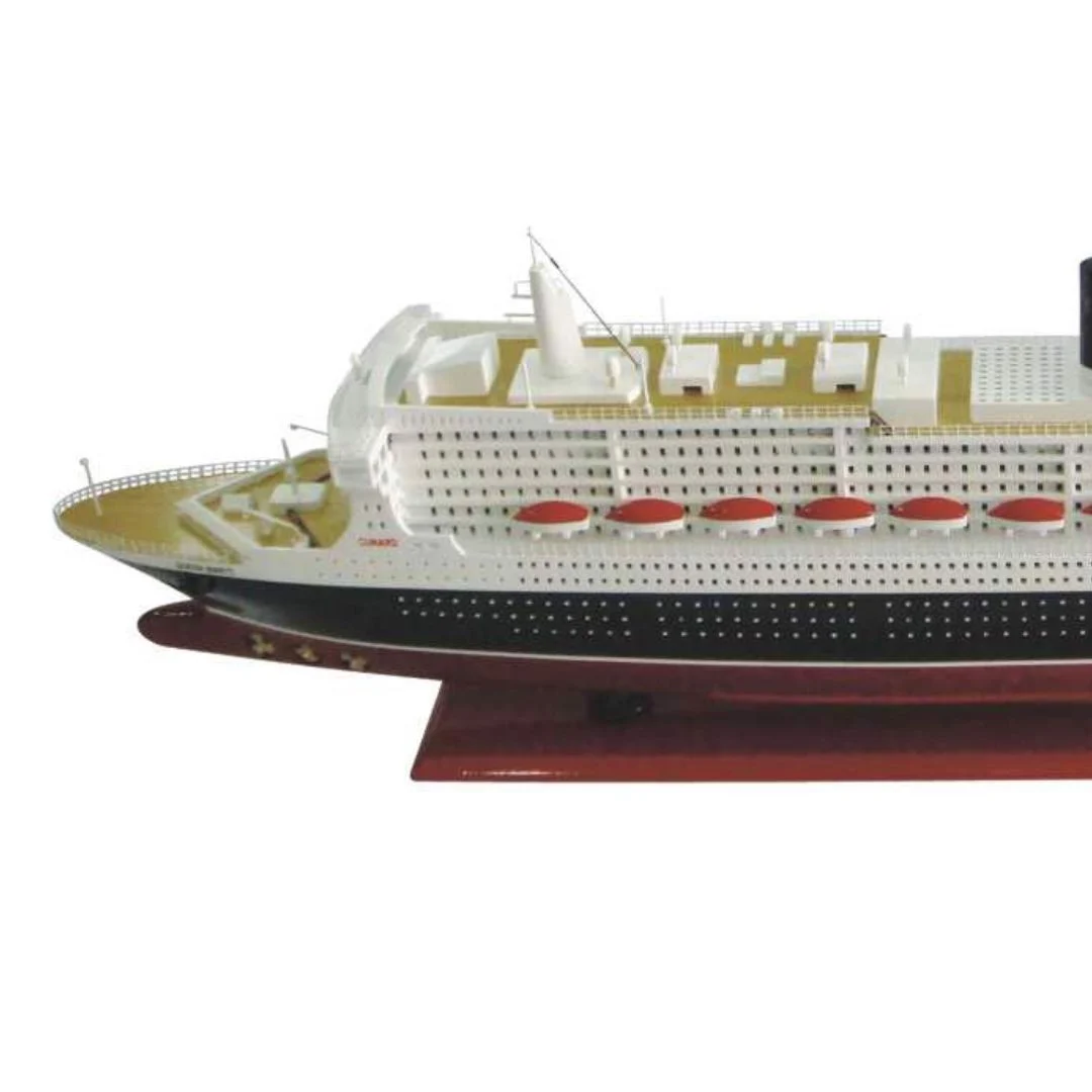 Mô hình Du thuyền QUEEN MARY II cao cấp, mô hình thuyền gỗ tự nhiên sang trọng lắp ráp sẵn 1st FURNITURE