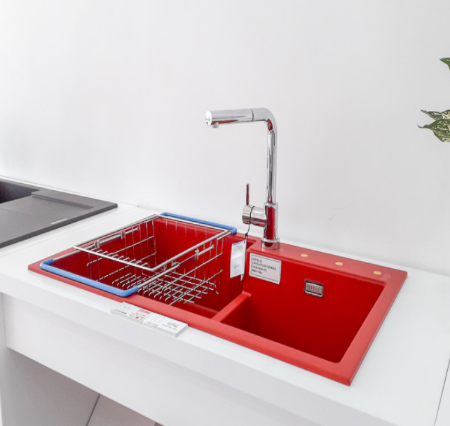 Chậu Rửa Chén Carysil TIP2 - 80% Bột Đá Granite Tự Nhiên - Hàng Chính Hãng