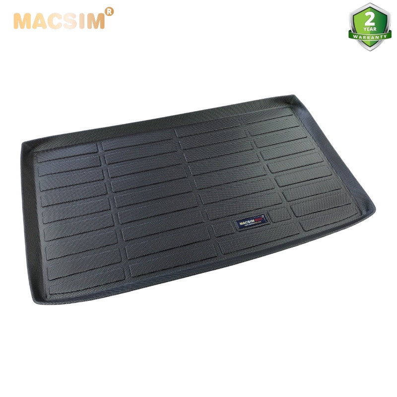 Thảm lót cốp xe ô tô Hyundai I10 2022-2024 (sd) nhãn hiệu Macsim chất liệu TPE cao cấp màu đen