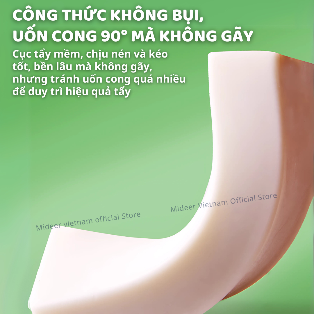 Tẩy bút chì siêu sạch, gôm tẩy không vụn Mideer Dust-free Eraser