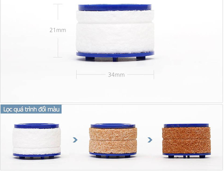 Combo Vòi rửa chén ( tăng áp +lọc nước) + 8 Thanh lọc nước AquaDuo SF-1000B
