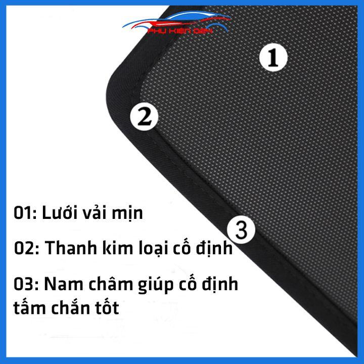 Bộ 4 rèm chắn nắng nam châm Corolla Cross 2020 khung cố định chống tia UV