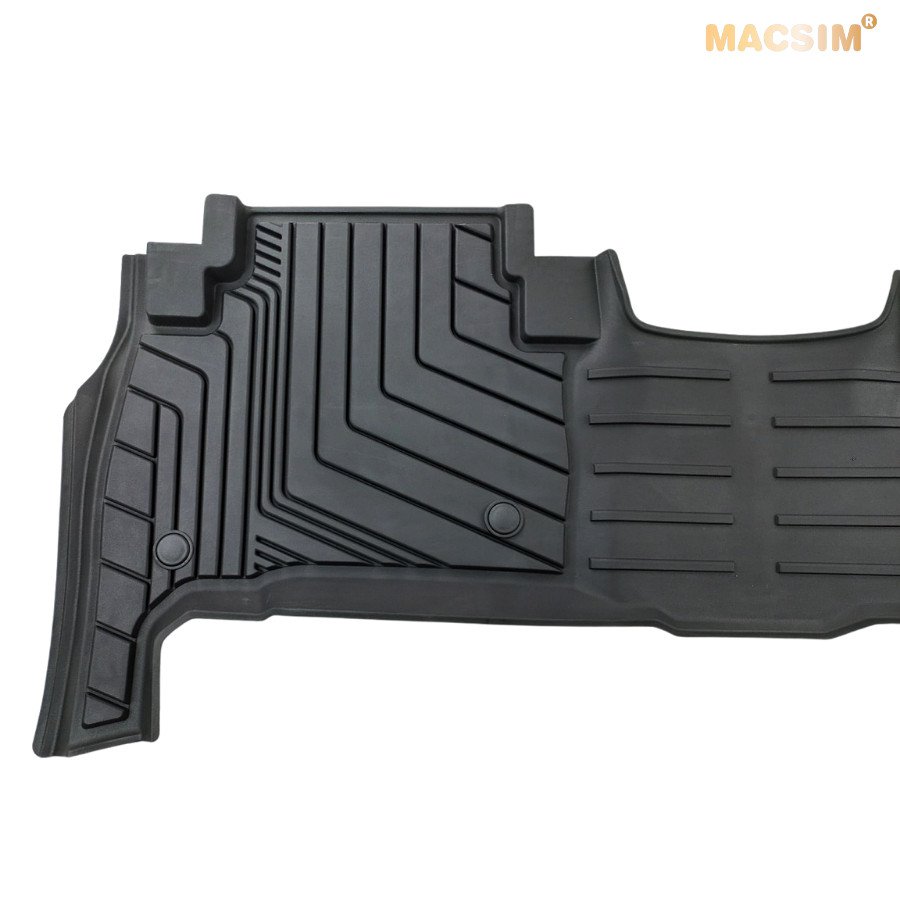 Thảm lót sàn xe ô tô Toyota Land cruiser 2010 - 2021 Nhãn hiệu Macsim chất liệu nhựa TPE cao cấp màu đen