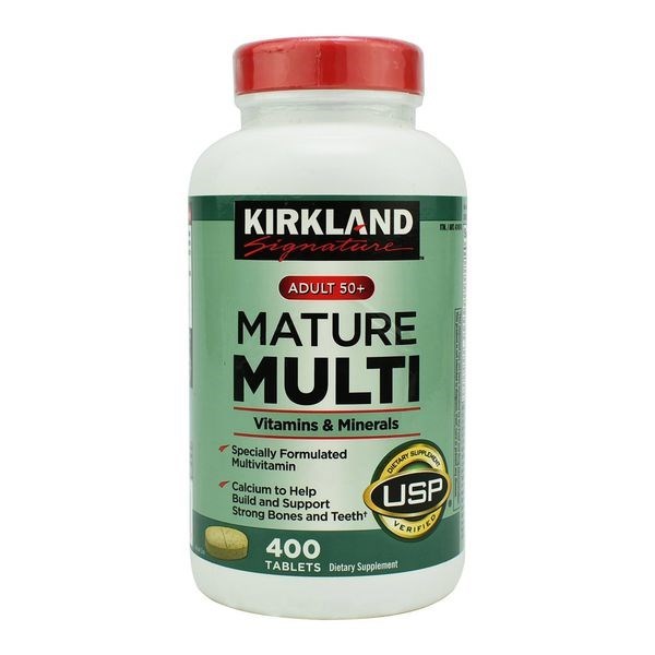 Vitamin tổng hợp cho người từ 50 tuổi Mature Multi Vitamins & Minerals Kirkland tăng sức đề kháng, hỗ trợ xương, răng và cơ bắp khỏe - OZ Slim Store