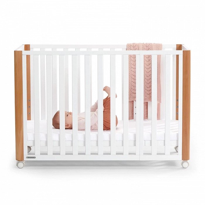 GIƯỜNG CŨI/ NÔI CŨI ĐA NĂNG 2 TRONG 1 (KHÔNG CÓ PHỤ KIỆN NỆM) DÀNH CHO BÉ TỪ 0 THÁNG TUỔI NICO KINDERKRAFT - HÀNG CHÍNH HÃNG
