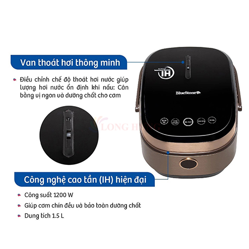 Nồi cơm điện tử Bluestone 1.5 lít RCB-5988 - Hàng chính hãng