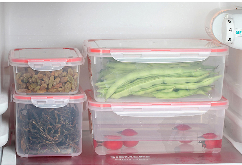 Hộp nhựa trong đựng thực phẩm chữ nhật 2,3 lít - Hàng nội địa Nhật Bản