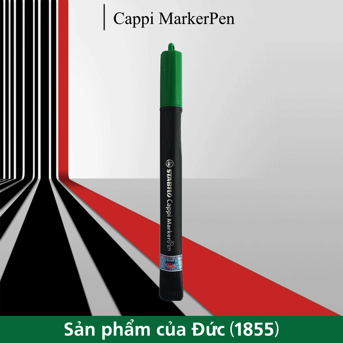 Bút Lông Dầu Stabilo Cappi MarkerPen MK169-GN - Màu Xanh Lá