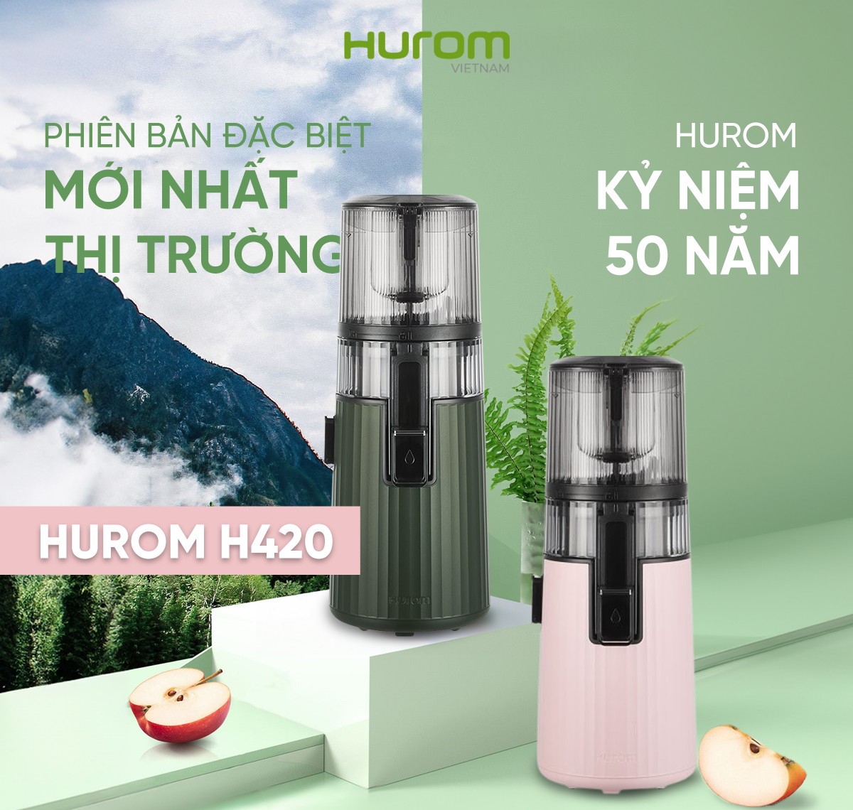 MÁY ÉP CHẬM HUROM H420 2024 - Hàng Chính Hãng - Bảo Hành 10 Năm Động Cơ.