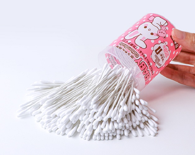 Hộp 200 tăm bông siêu mềm kháng khuẩn cho bé Sanyo Bale - Hàng Nội Địa Nhật Bản