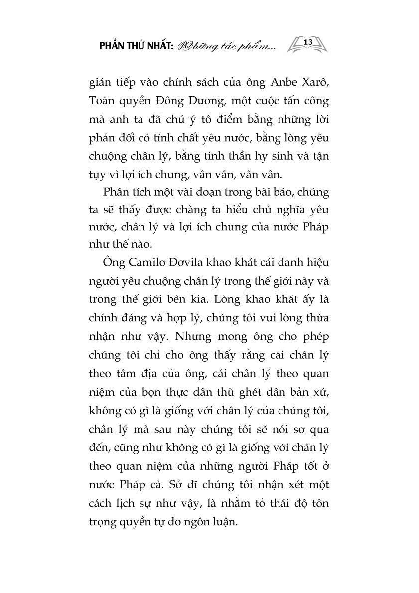 Một số tác phẩm chính luận tiêu biểu