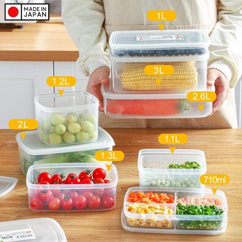 Bộ hộp thực phẩm 2 lớp Nhật Bản 1.1L (Made in Japan)