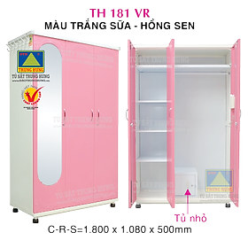 Tủ sắt quần áo lắp ráp– TSLR18