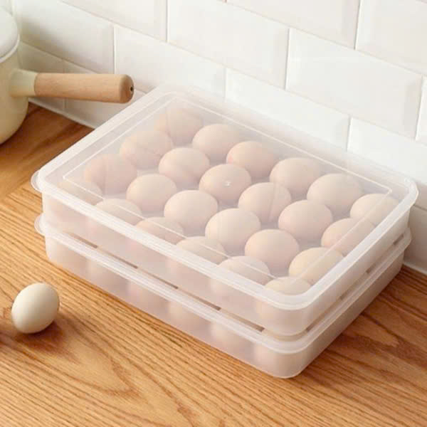 Hộp đựng trứng 24 quả Việt Nhật (6786) trong suốt gọn nhẹ giúp cố định những quả trứng nằm yên một vị trí, bảo quản trứng