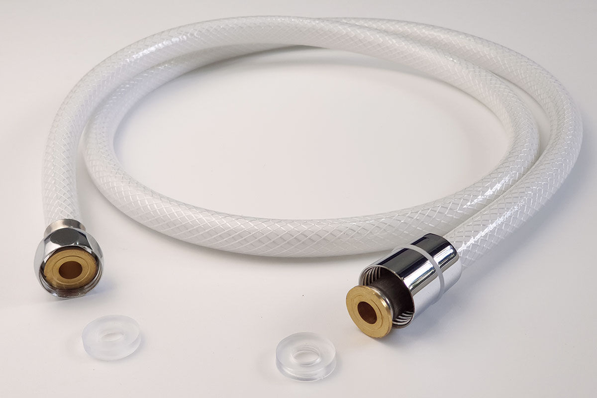 Dây sen, dây xịt vệ sinh nhựa PVC trắng 120cm Eurolife EL-DSN120