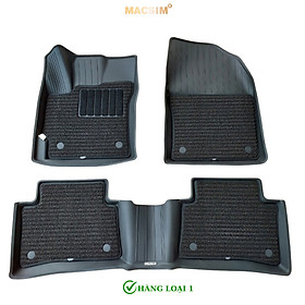 Thảm lót sàn xe ô tô 2 lớp TOYOTA New COROLLA ALTIS  2022-2024+ Nhãn hiệu Macsim 3W chất liệu nhựa TPE đúc khuôn cao cấp - màu đen