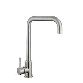 Vòi Rửa Bát Chén Vuông Tròn ABG, Hai Chế Độ Nóng Lạnh, Rửa Chén Xoay, Bát Vuông, Inox Cao Cấp Xoay 360 Độ Siêu Bền, Tặng Kèm Hai Dây Cấp Nóng Và Lạnh - Hàng Chính Hãng