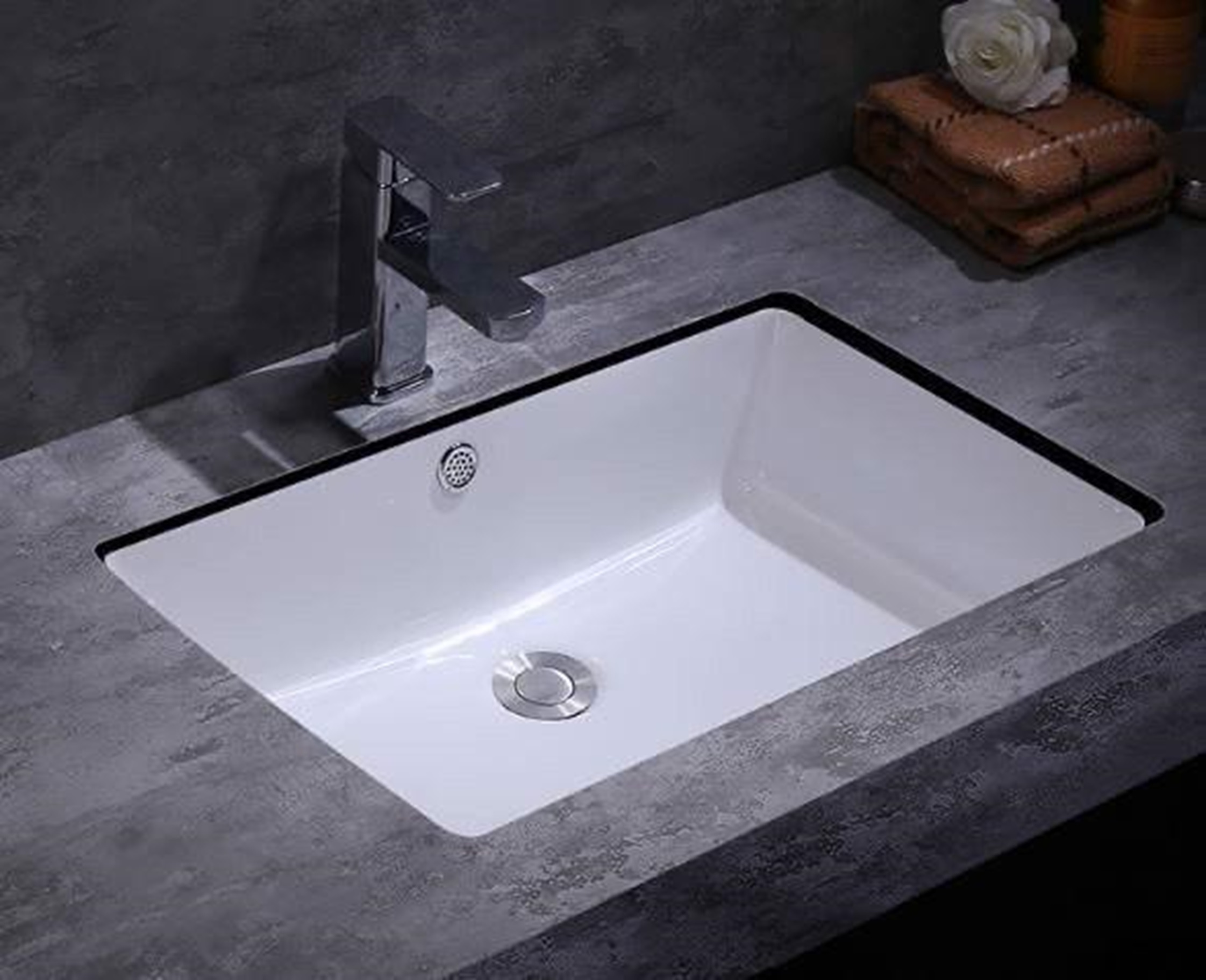 CHẬU RỬA MĂT, LAVABO ÂM BÀN NHẬP KHẨU GRVL 1803