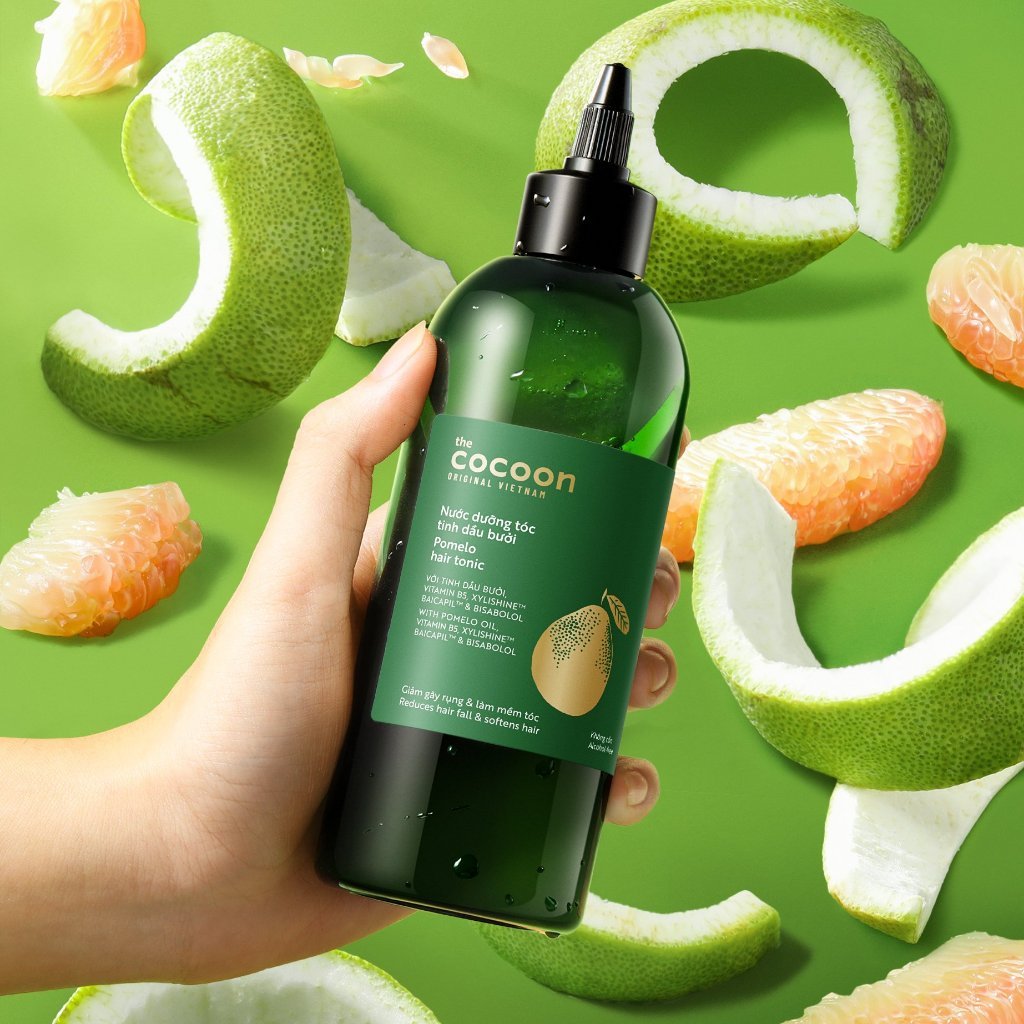 BIGSIZE - Nước dưỡng tóc tinh dầu bưởi Pomelo Cocoon giúp giảm gãy rụng & làm mềm tóc 310ml