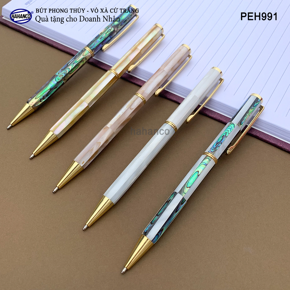 Bút ký phong thủy khảm ốc biển cao cấp (Đủ màu) Món quà vô giá đầy ý nghĩa (PEH991) Đem lại may mắn, tài lộc cho người sở hữu - HAHANCO