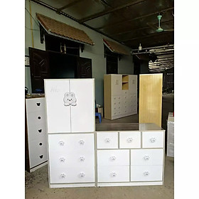 Tủ Nhựa Đài Loan Trẻ Em - Set Combo Tủ Gấu,Tủ quần áo Tiện Lợi Chịu Lực Tốt