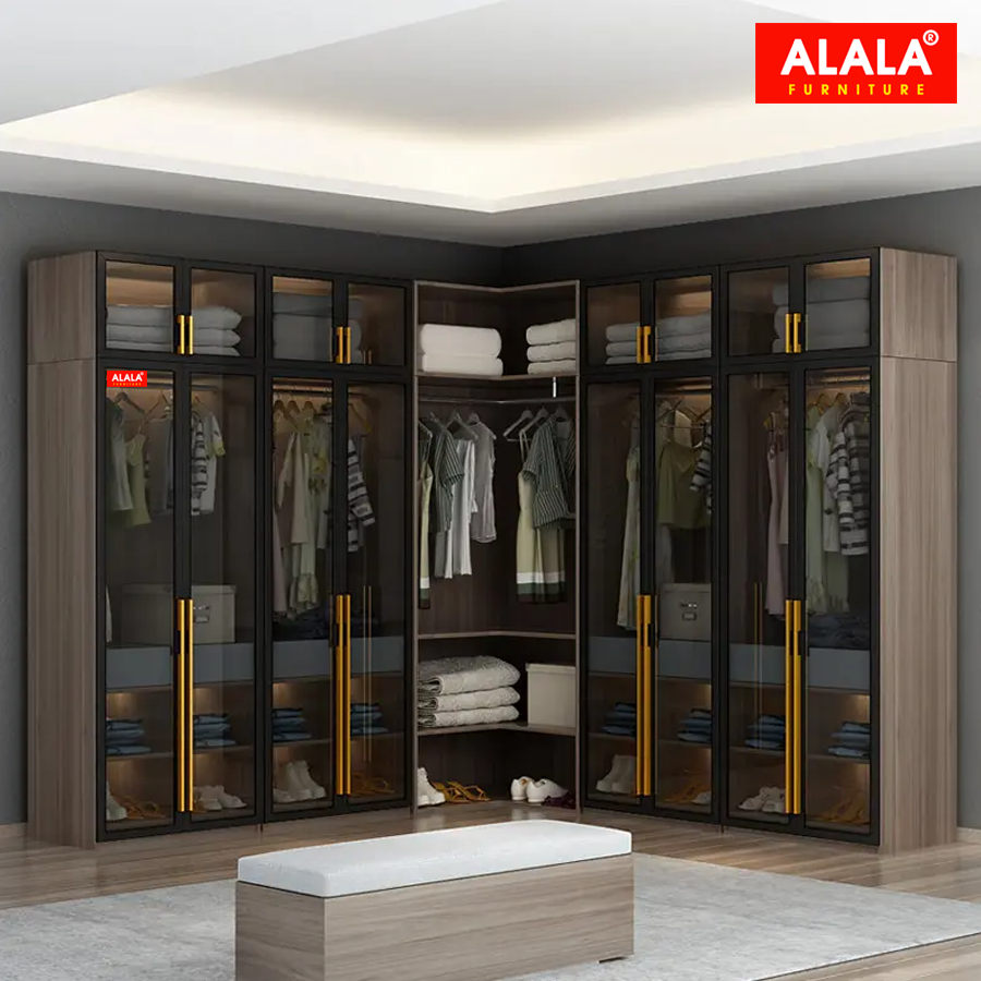 Tủ quần áo ALALA cánh kính cao cấp/ Miễn phí vận chuyển và lắp đặt/ Đổi trả 30 ngày/ Sản phẩm được bảo hành 5 năm từ thương hiệu ALALA