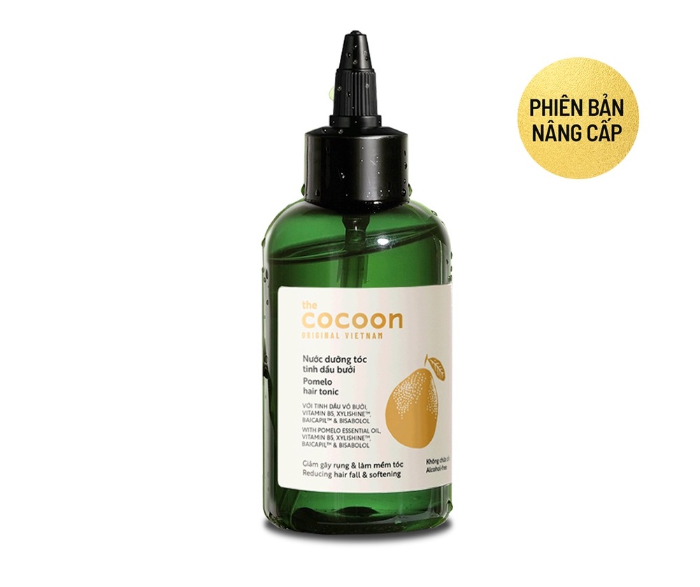 Nước dưỡng tóc tinh dầu bưởi Pomelo Cocoon 140ml phục hồi tóc, ngăn ngừa hư tổn thuần chay