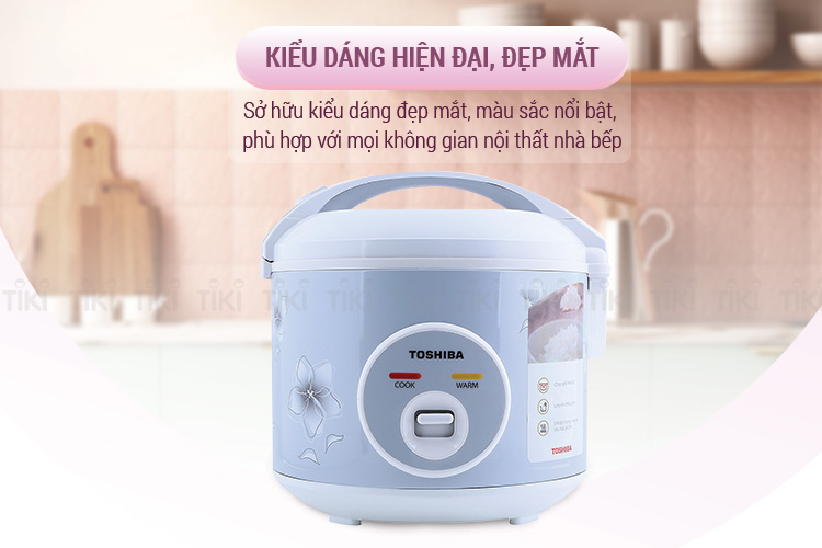 Nồi Cơm Nắp Gài Toshiba RC-10JFM(H)VN (1L) - Hàng chính hãng