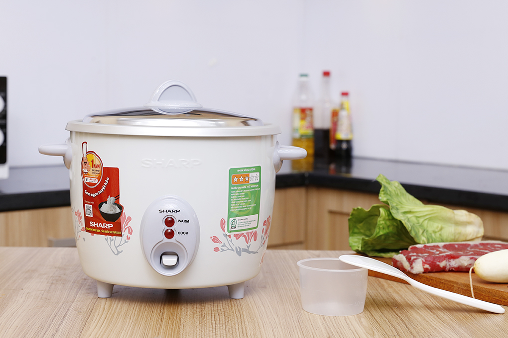 Nồi cơm nắp rời Sharp 1.5 lít KSH-D15V, Công suất 530W, Giao màu ngẫu nhiên - Hàng chính hãng