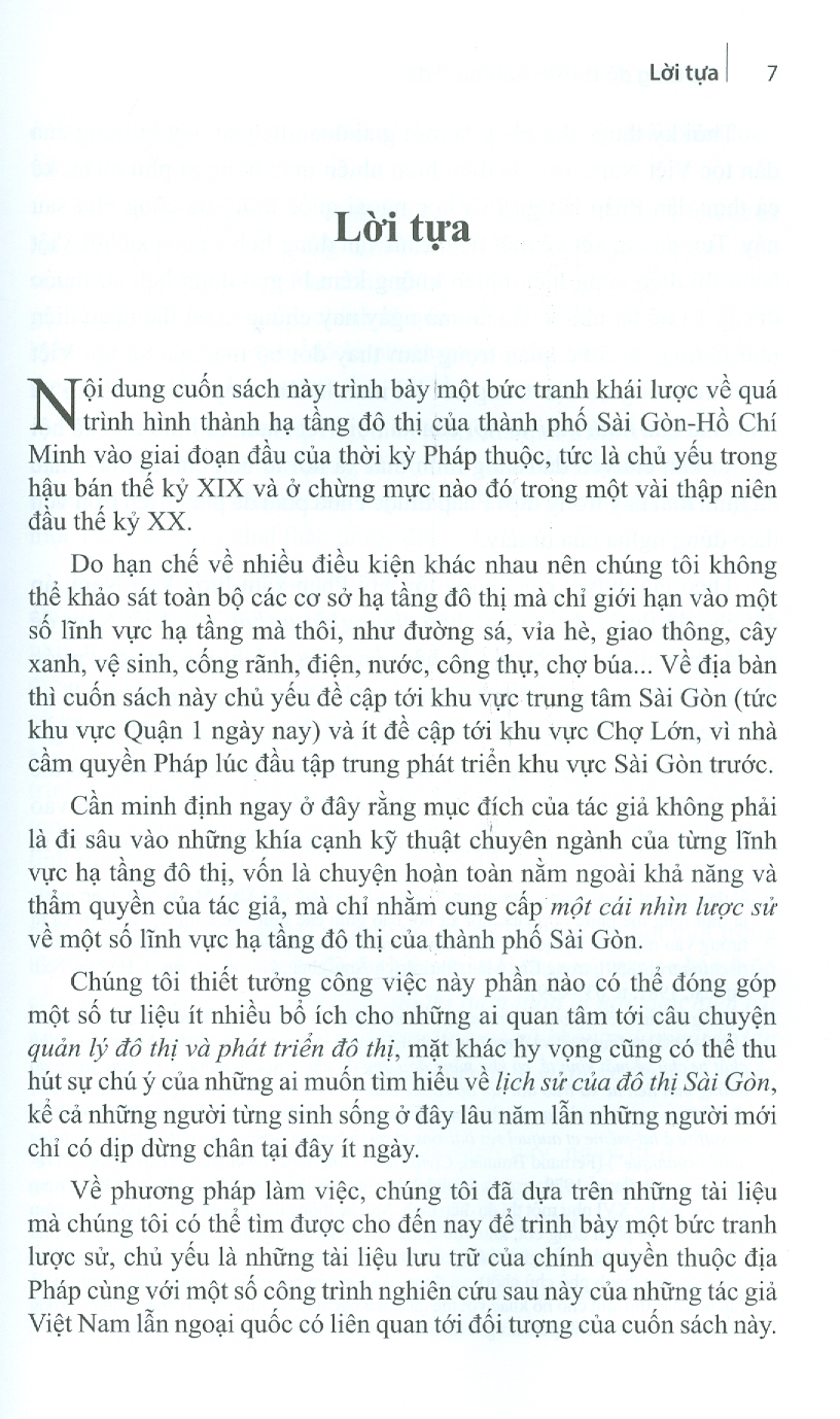 Hạ Tầng Đô Thị Sài Gòn Buổi Đầu (Tái bản có chỉnh sửa, bổ sung)