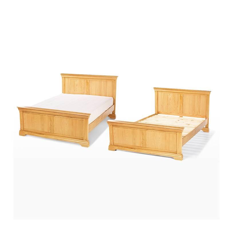 Giường đơn Victoria gỗ sồi