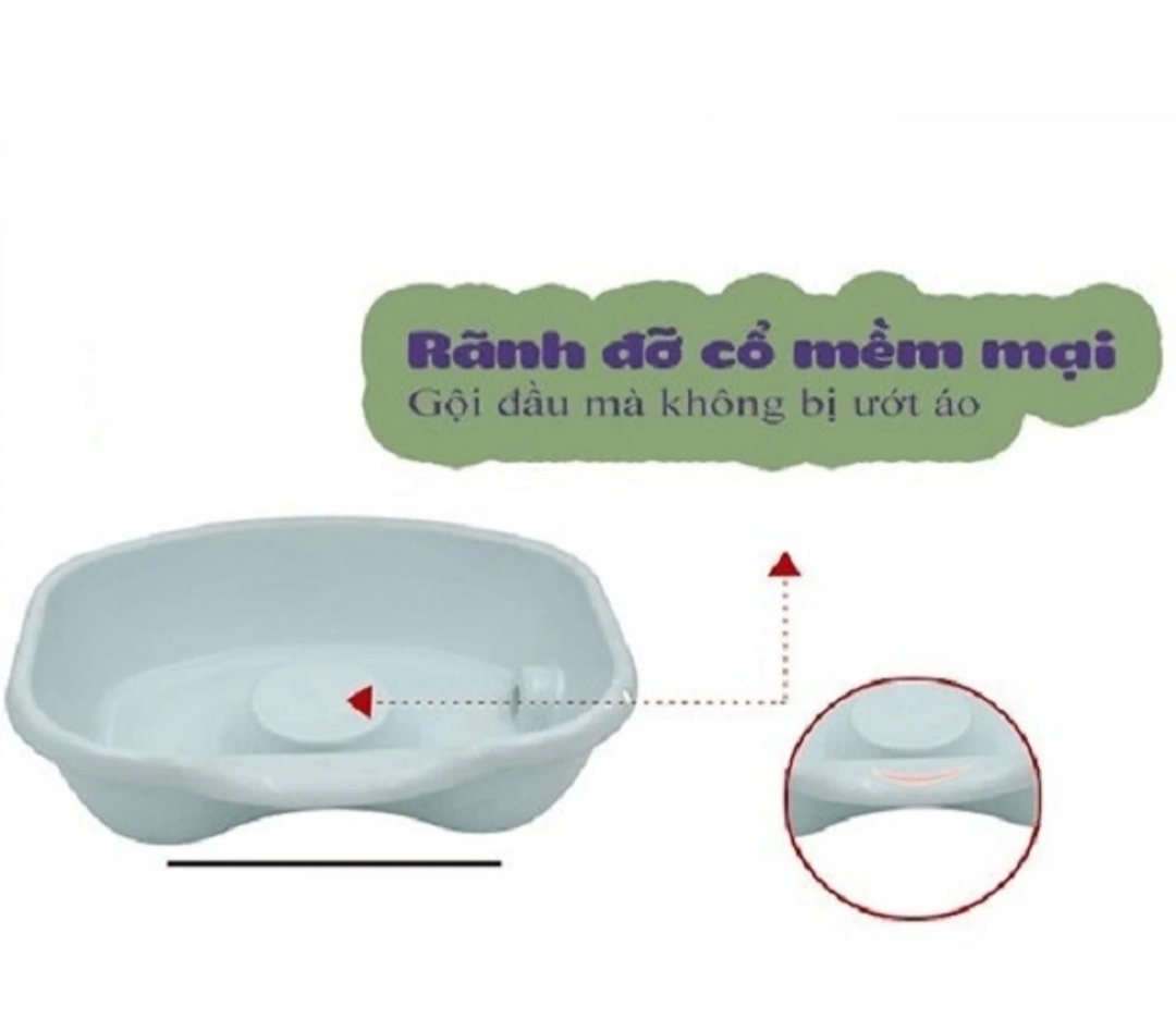 Chậu Gội Đầu Tại Giường, Tại Nhà, Thau Gội Đầu Chất Liệu Nhựa Cao Câp Siêu Bền