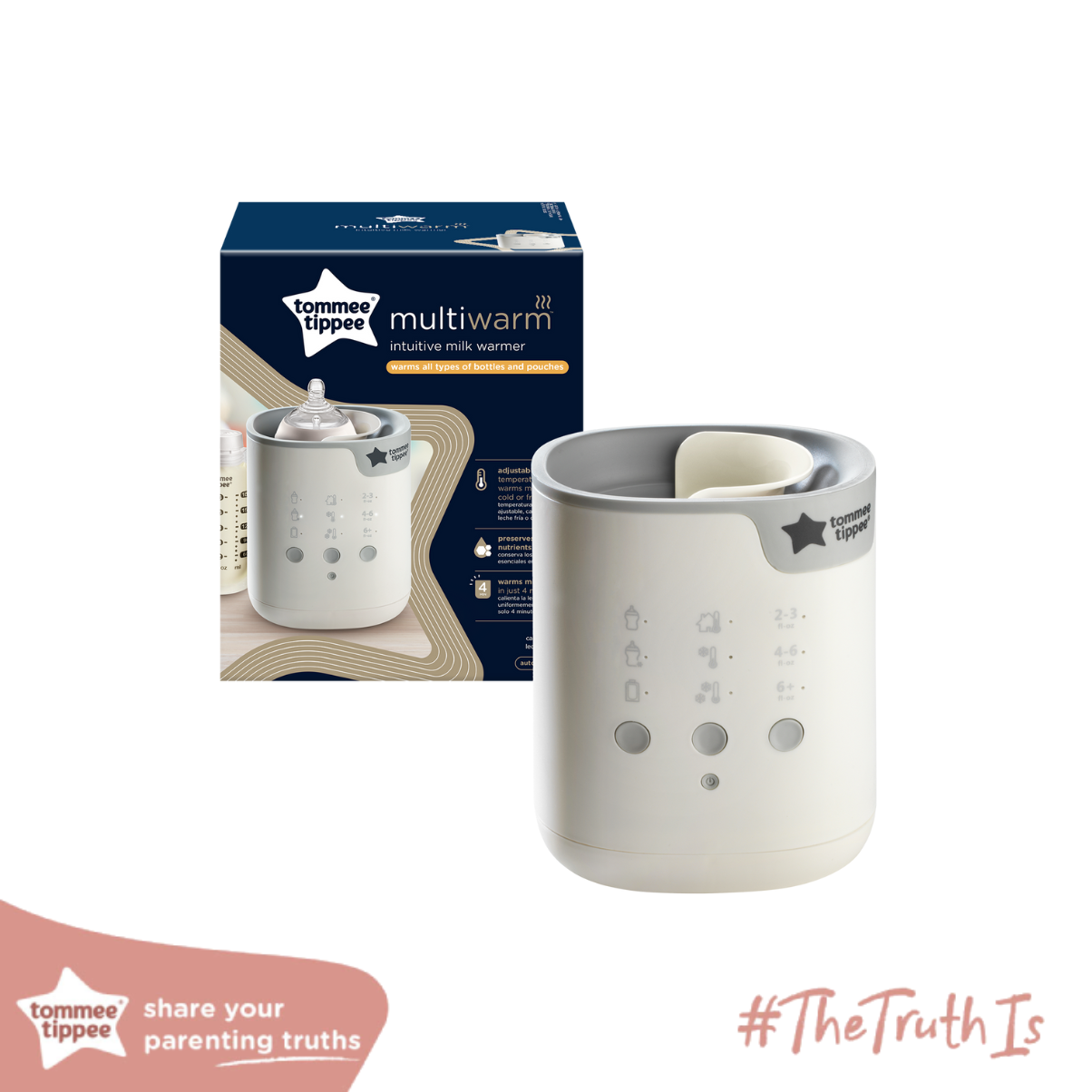 Máy rã đông, hâm nóng bình sữa và túi trữ sữa Tommee Tippee All-in-One