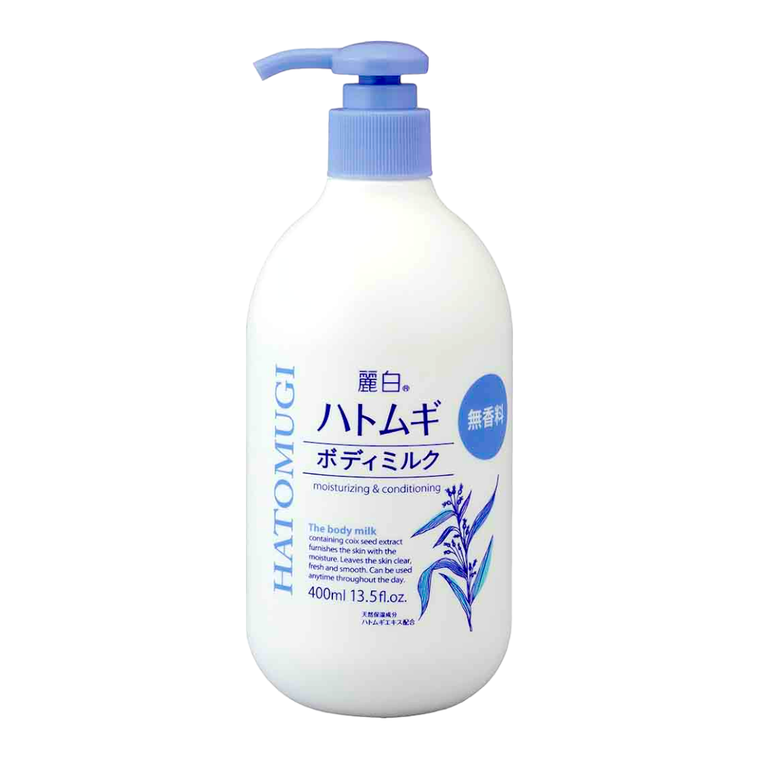 Sữa Dưỡng Thể Dùng Ban Đêm Không Mùi Hương Reihaku Hatomugi Body Milk (400 mL)